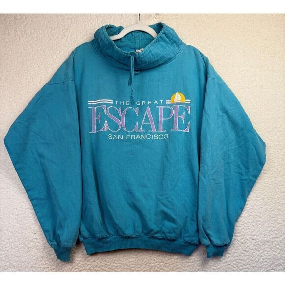 Vintage Cal Pacific Sweatshirt Crawl Neck Escape San Fran Size Small/Medium - Picture 1 of 5